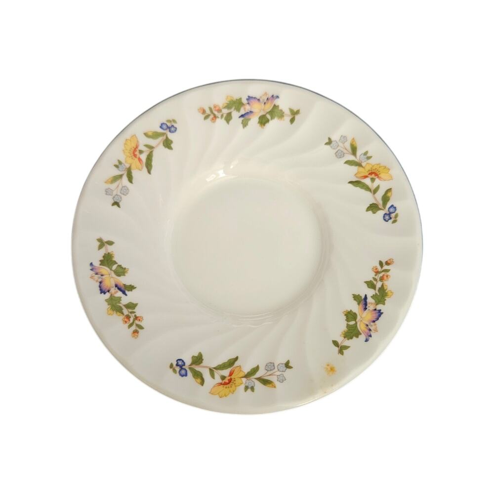 Aynsley Cottage Garden Fine Bone China Floral Saucers Set of 5 England